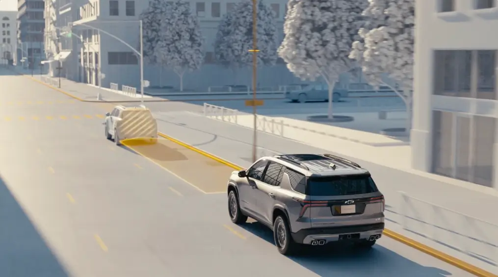 Some of the many safety features found in the 2026 Chevrolet Traverse.